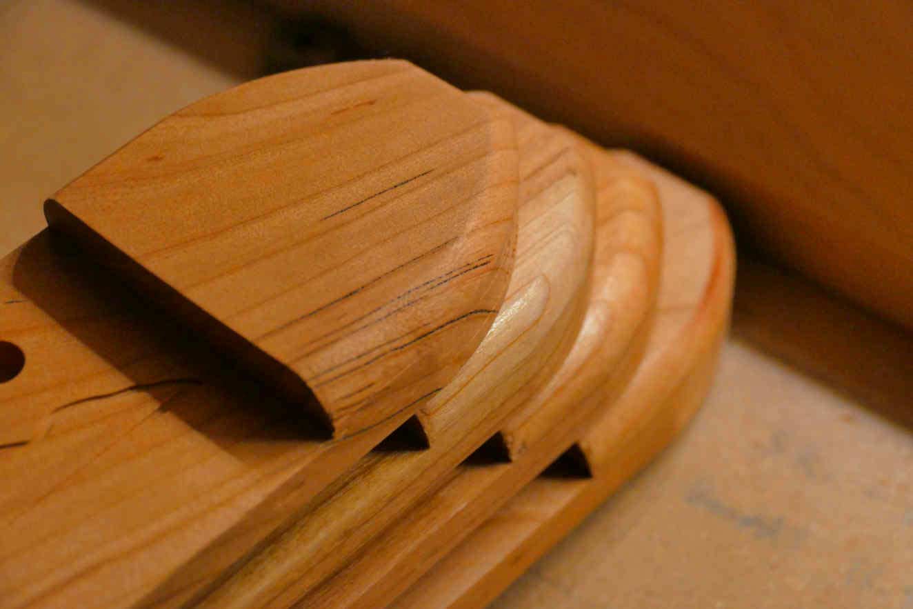 Rack Ends Showing Gorgeous Wood Grain